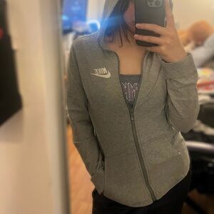 Nike Boy’s XL Heather Gray Full-Zip Hoodie